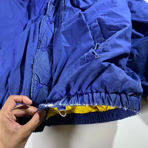 Vintage Rare Polo Ralph Lauren Down USA Ski Jacket Distressed Men's Large - Picture 5 of 8
